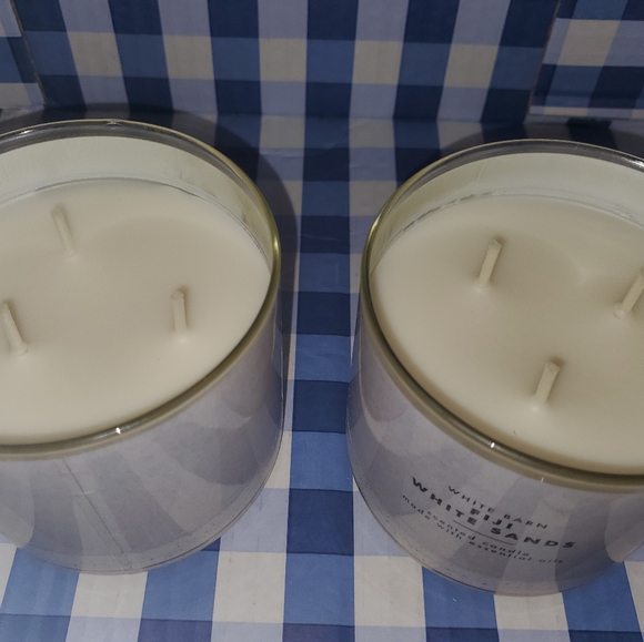 Bath & body works fiji white sands 3 wick candles - Picture 2 of 3